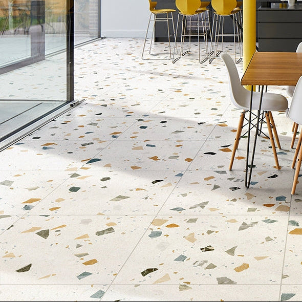 Piazza Porcelain Geo Pearl - 60 x 60cm-Porcelain Tile-Ca Pietra-Tile.co.uk