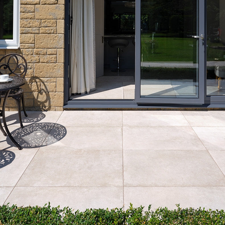 Image of Pierre Paving Beige tile Outdoor Porcelain tile 59.8x89.8cm-20mm Porcelain tile-Ca Pietra-Tile.co.uk