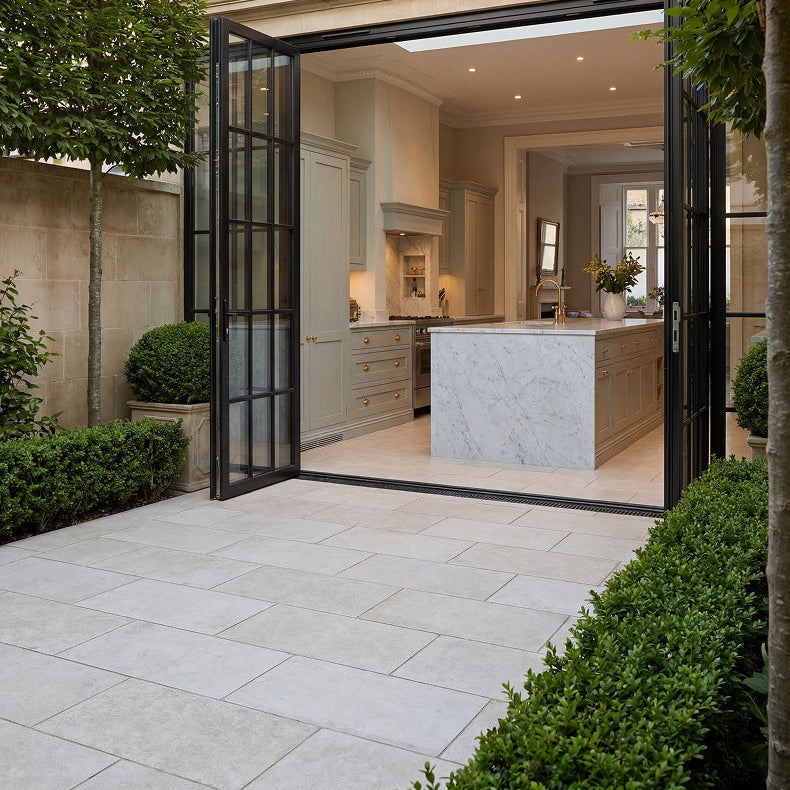 Image of Pierre Paving Gris tile Outdoor Porcelain tile 59.8x89.8cm-20mm Porcelain tile-Ca Pietra-Tile.co.uk