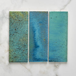 Paid sample - Pottery Porcelain Ocean Blue Brick Gloss - Delivered sep ...
