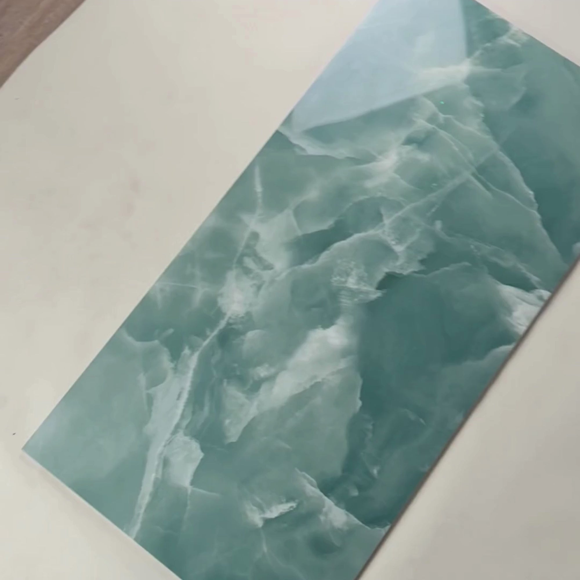 Image of Crystal Mint Green Marble tile 60x120cm
