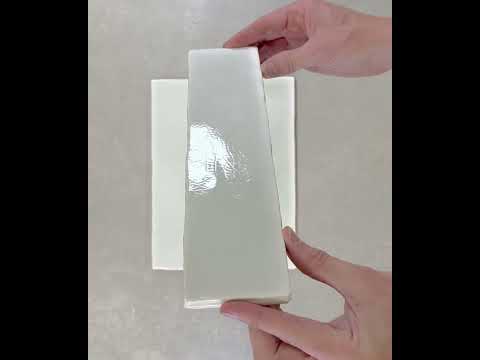 Image of Crackle Mint Green Brick Tiles 7.5x30cm YouTube video