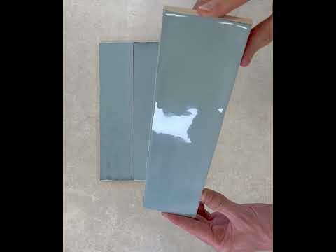 Image of Laurel Blue Brick Tiles 7.5x30cm YouTube video