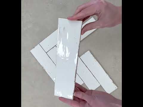 Image of agadir white brick wall tile youtube video