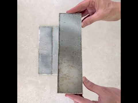Image of Zellige Anthracite Brick Tiles 6.9x24cm YouTube video