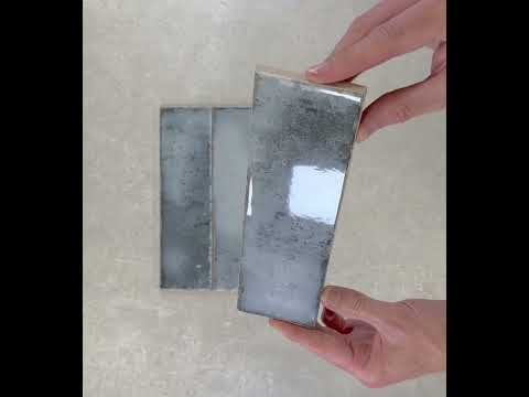 Zellige Grey Brick Tiles 6.9x24cm YouTube video