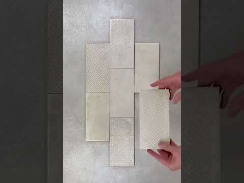 Jenson Bone Plain and Decor Brick Tiles YouTube video