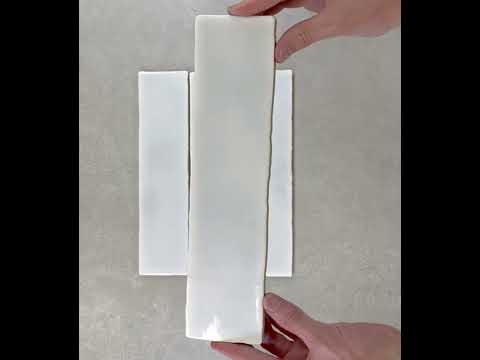 Image of Crackle Lavender Brick Tiles 7.5x30cm YouTube video