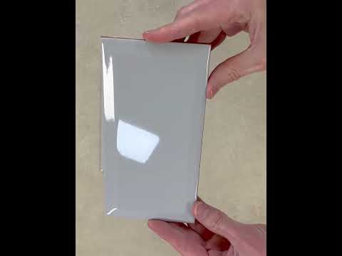 Image of metro light grey brick wall tile youtube video