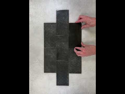 Jenson Black Plain and Decor Brick Tiles YouTube video