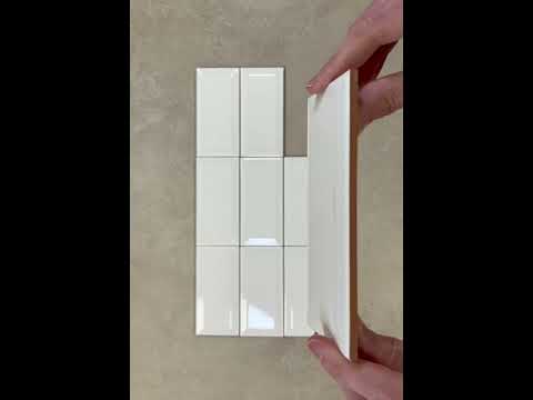 Image of Mini Metro Gloss White wall tile 7.5x15cm