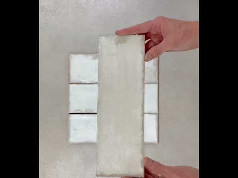 Luna white brick wall tile youtube video