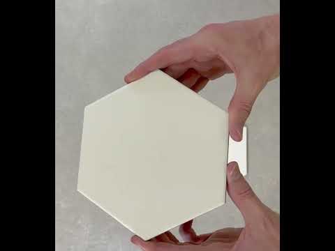 Image of Spring White Hex Porcelain tile 15x17cm