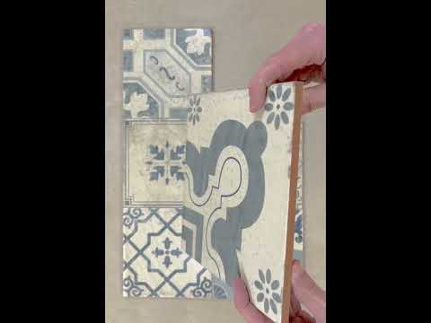 Image of Antiqua mix pattern floor tile youtube video