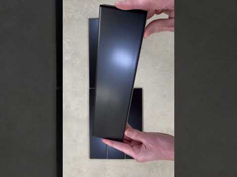 Image of flat matt black brick wall tile youtube video