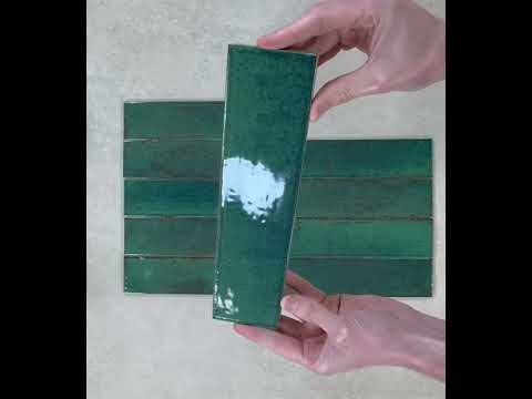 Image of agadir selva green brick tile youtube video