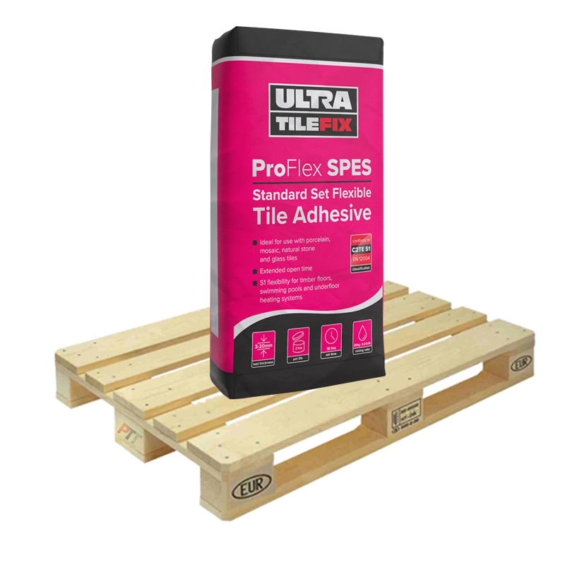 Image of Ultra Tile Fix 20kg ProFlex SPES Standard Set Flexible S1 Grey Tile Adhesive-Adhesive-Ultra Tile Fix-tile.co.uk