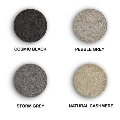 Image of colour swatches of outdoor tile grout