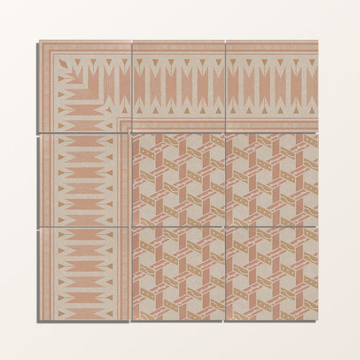 Aventuras Ziggy Corner Terracotta Porcelain - 15 x 15cm-Ca Pietra-Tile.co.uk