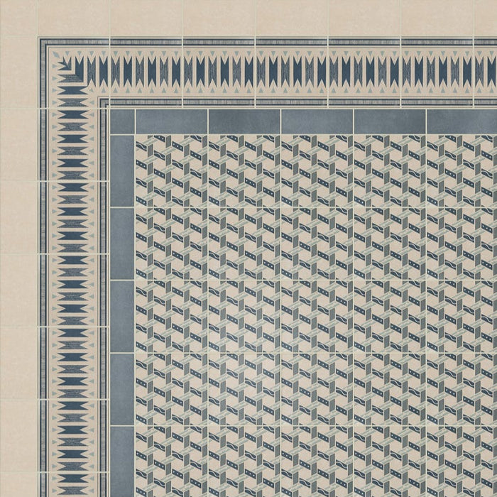 Aventuras Ziggy Corner Blue Porcelain - 15 x 15cm-Ca Pietra-Tile.co.uk