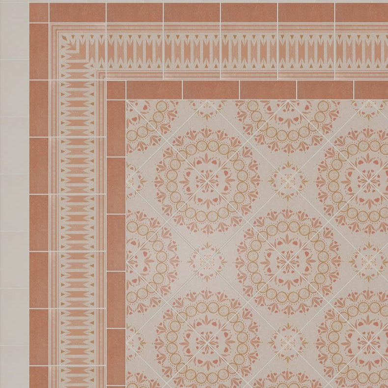 Image of Aventuras Ziggy Corner Terracotta Porcelain - 15 x 15cm-Ca Pietra-Tile.co.uk