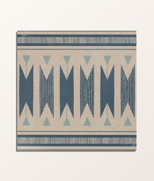 Aventuras Ziggy Border Blue Porcelain - Free Cut Tile Sample-sample-sample-Tile.co.uk