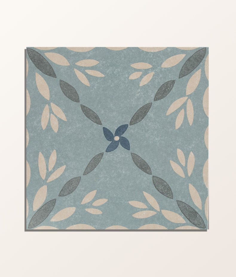 Image of Aventuras Porto Blue Porcelain - Free Cut Tile Sample-sample-sample-Tile.co.uk