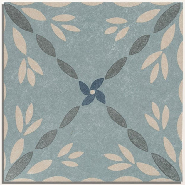 Image of Aventuras Porto Blue Porcelain - 15 x 15 x 0.8cm-Ca Pietra-Tile.co.uk