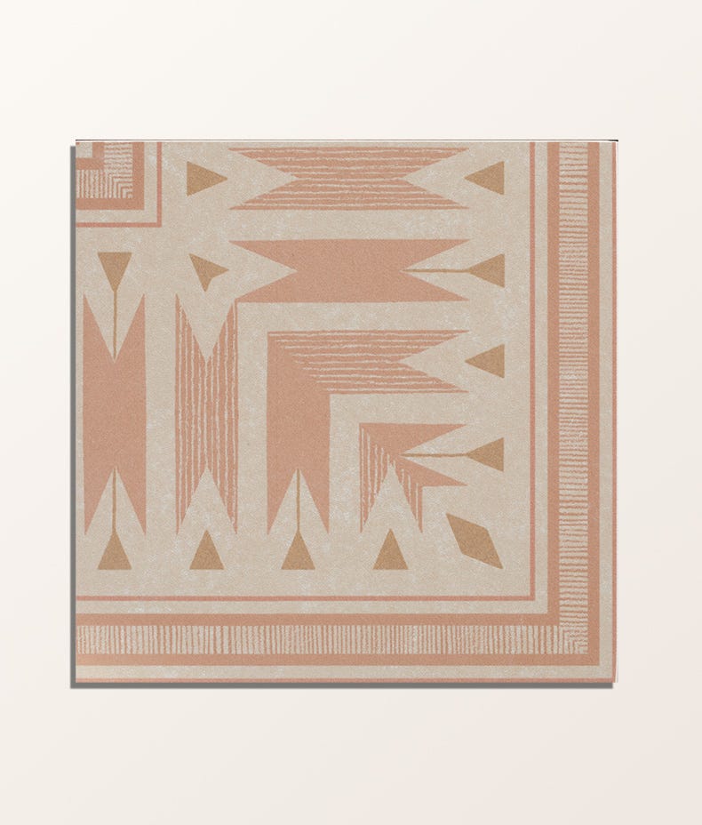 Image of Aventuras Ziggy Corner Terracotta Porcelain - Free Cut Tile Sample-sample-sample-Tile.co.uk