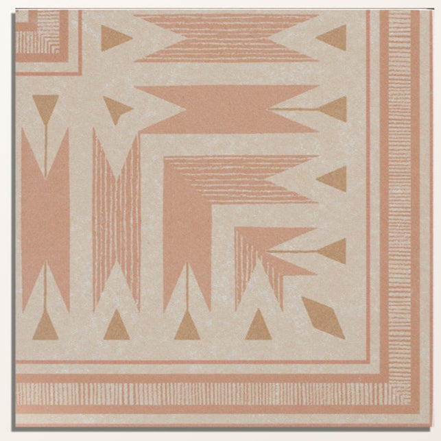 Image of Aventuras Ziggy Corner Terracotta Porcelain - 15 x 15 x 0.8cm-Ca Pietra-Tile.co.uk