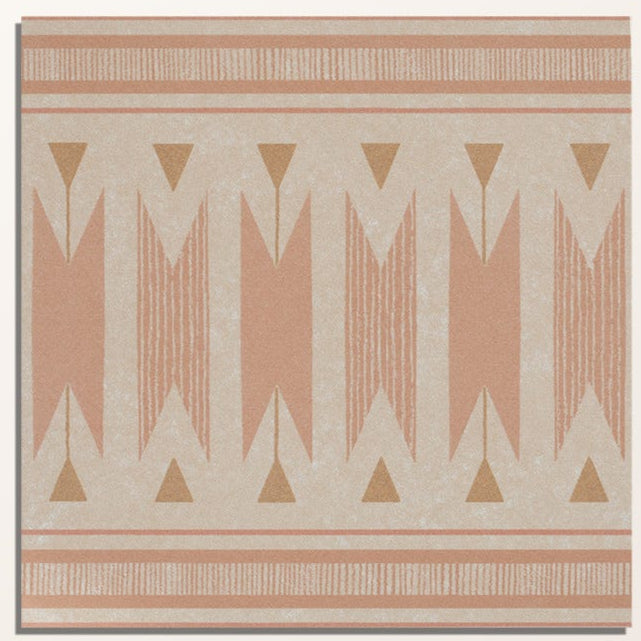 Image of Aventuras Ziggy Border Terracotta Porcelain - 15 x 15 x 0.8cm-Ca Pietra-Tile.co.uk