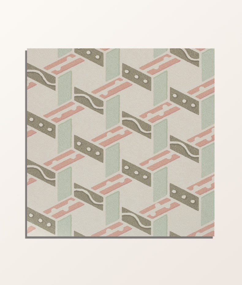 Image of Aventuras Malla Olive Porcelain - Free Cut Tile Sample-sample-sample-Tile.co.uk