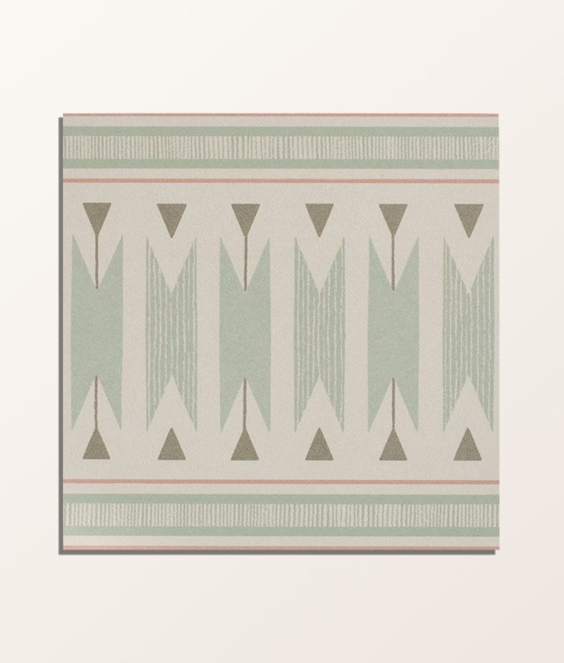 Image of Aventuras Ziggy Border Olive Porcelain - Free Cut Tile Sample-sample-sample-Tile.co.uk