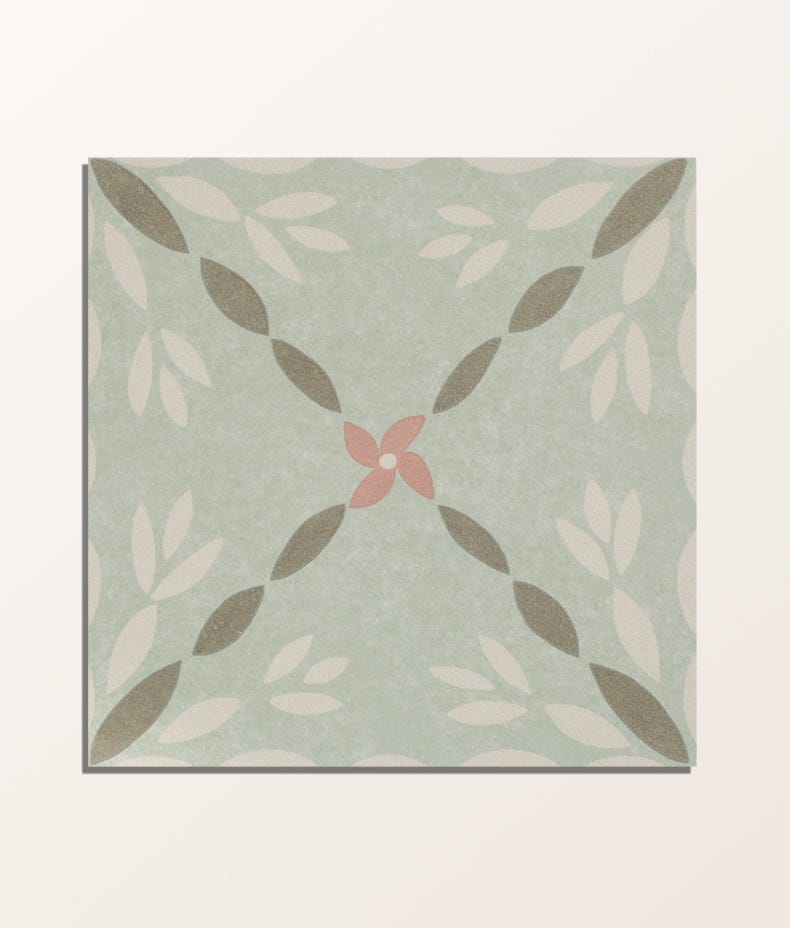 Image of Aventuras Porto Olive Porcelain - Free Cut Tile Sample-sample-sample-Tile.co.uk