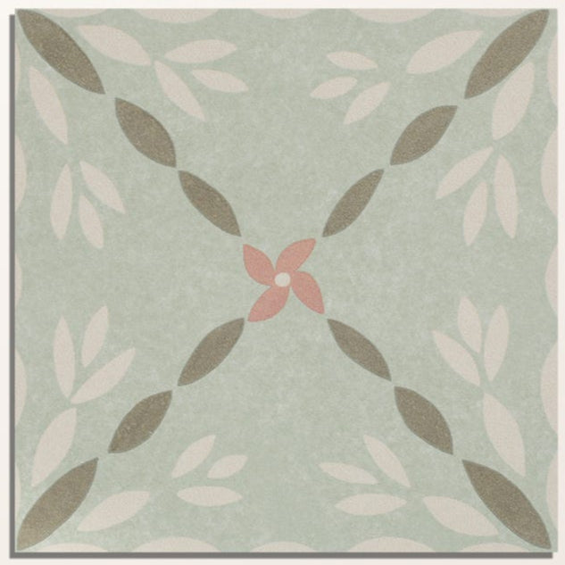 Image of Aventuras Porto Olive Porcelain - 15 x 15 x 0.8cm-Ca Pietra-Tile.co.uk