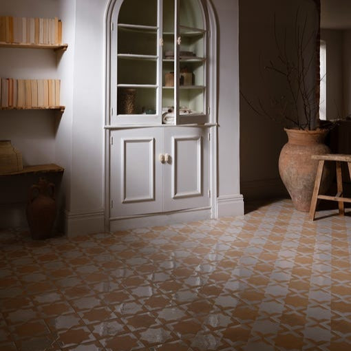 Image of Menara White Star Porcelain - 15 x 15 x 0.8cm-Ca Pietra-Tile.co.uk