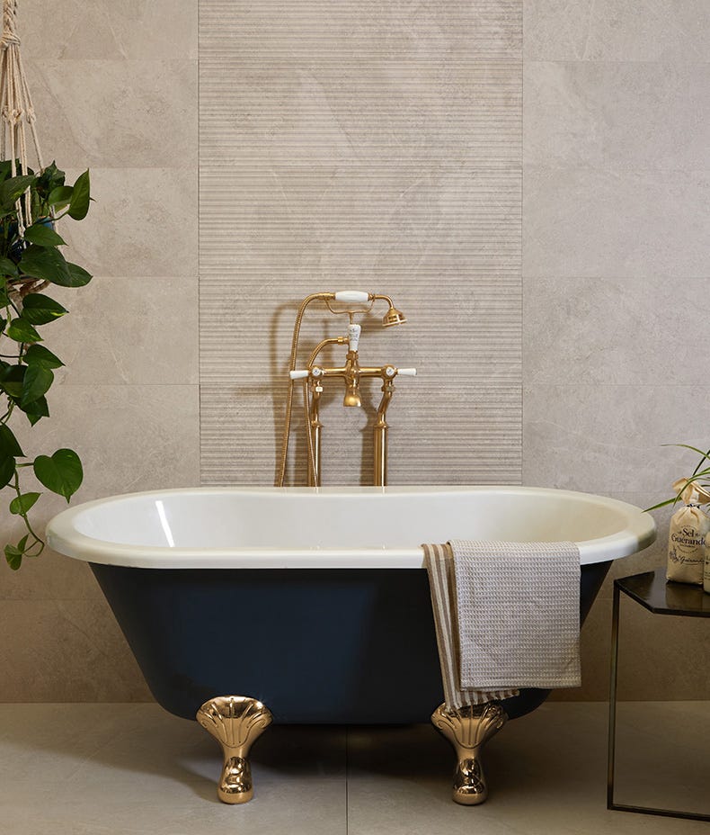 Image of Riverside Ceramic Wall Linear Perla Satin 90 x 30 x 1.0cm-Ca Pietra-Tile.co.uk