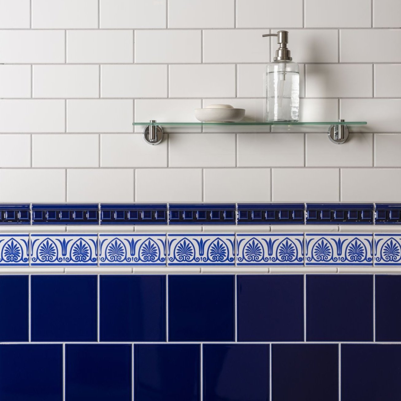 Image of Royal Blue Field Tile 15.2x15.2cm-Ceramic wall tile-Original Style-Tile.co.uk