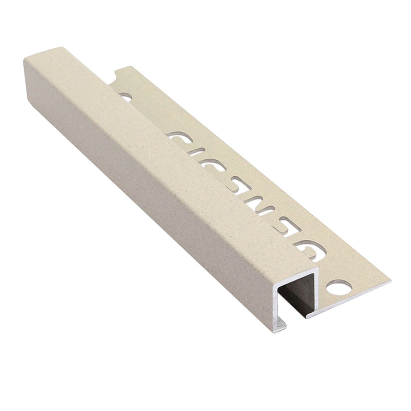Image of Genesis Sand Stone Square Edge Aluminium Tile Trim-Trim-Genesis-Tile.co.uk