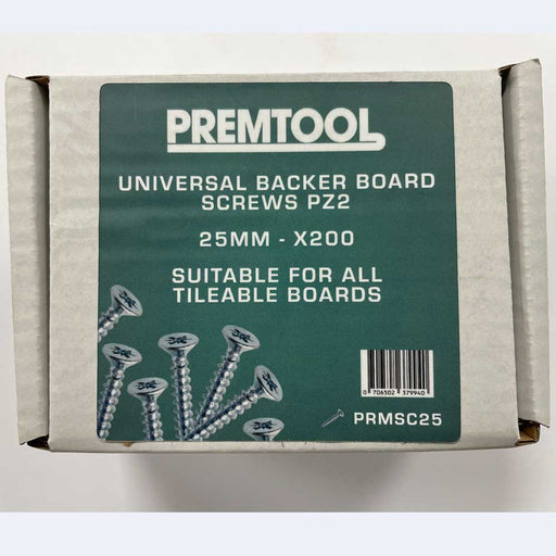 PREMTOOL 25mm Universal Backer Board Screws PZ2-Screws-Premtool-tile.co.uk
