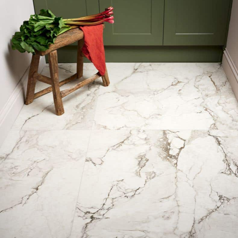Image of Sculpture Porcelain Carrara Brushed 100 x 100 x 0.8cm-Wall and Floor tile-Ca Pietra-Tile.co.uk