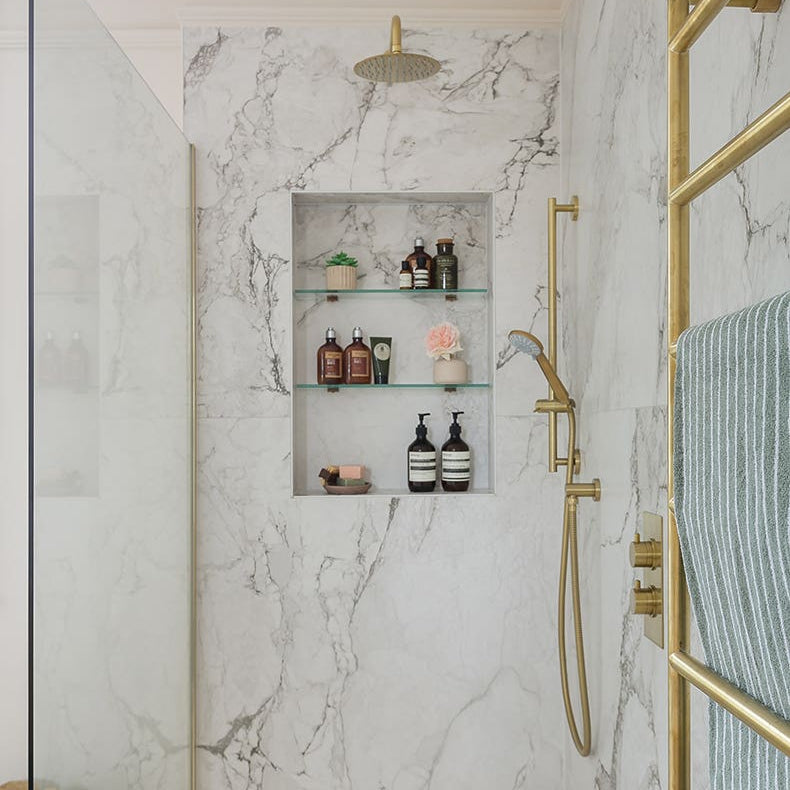 Image of Sculpture Porcelain Carrara Brushed 100 x 100 x 0.8cm-Wall and Floor tile-Ca Pietra-Tile.co.uk