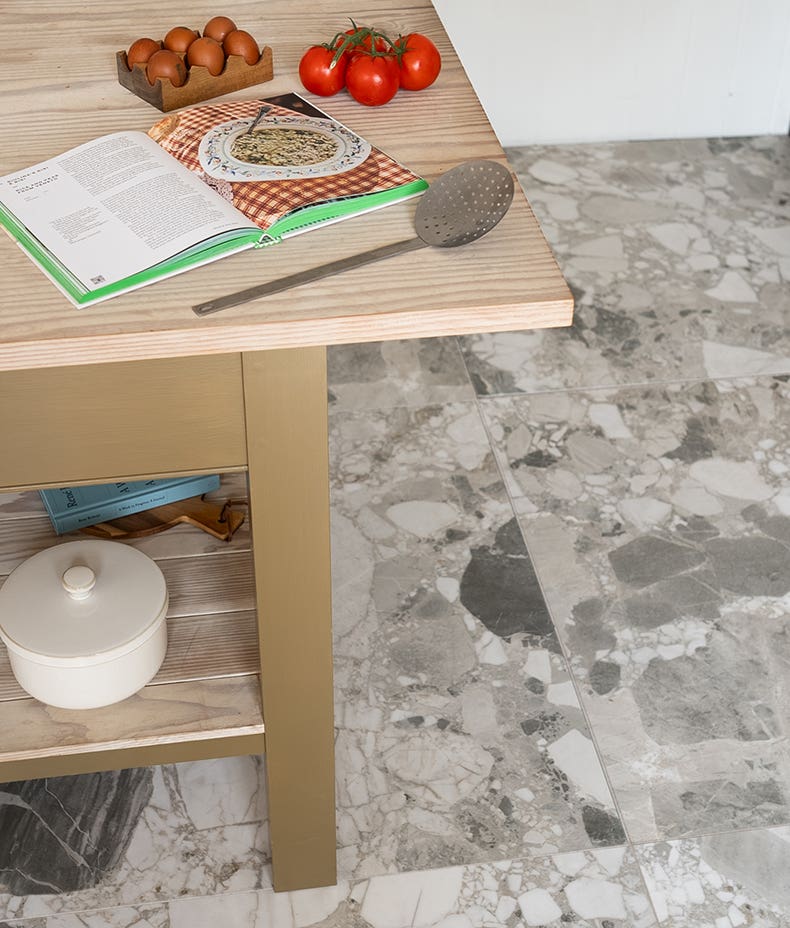 Image of Sculpture Porcelain Ceppo Brushed Tile 100 x 100cm-Wall and Floor tile-Ca Pietra-Tile.co.uk