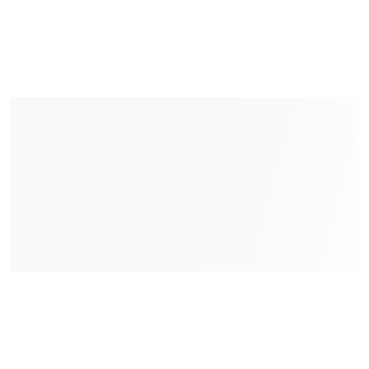 Image of Plain white rectangular tile with a smooth, polished finish