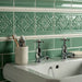 St James on Jade Breeze Tile 15.2x15.2cm-Ceramic Tiles-Original Style-Tile.co.uk