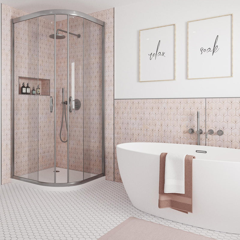 Image of Stella Rosa Alloy Wall Panel-Wall panel-Wetwall-Tile.co.uk