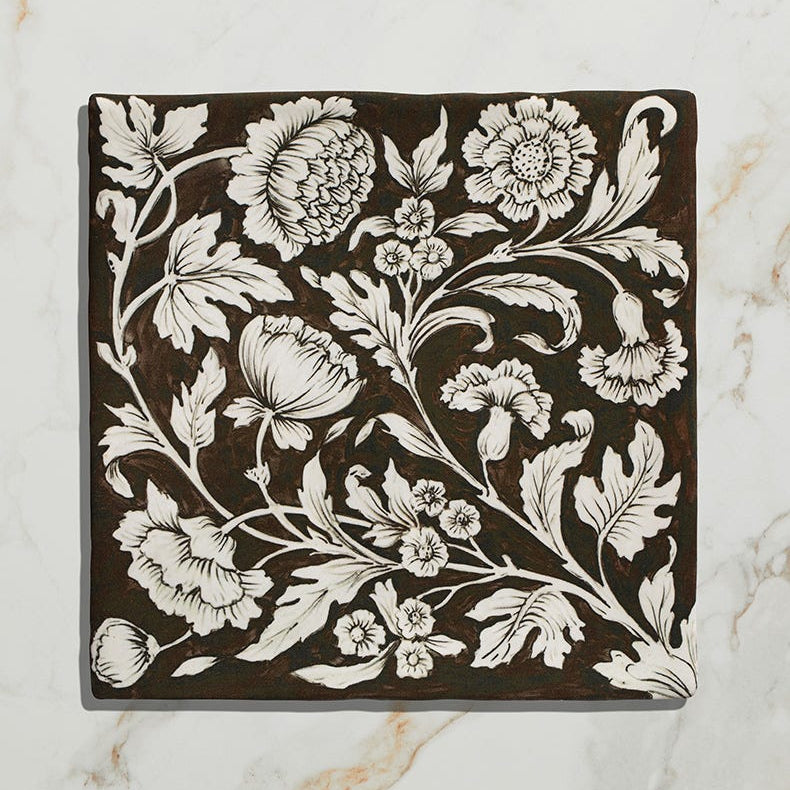 Image of STUDIO Assisi Brown Ceramic - 13 x 13 x 1.0cm-Ca Pietra-Tile.co.uk