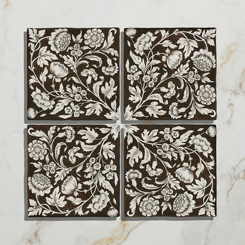 Image of STUDIO Assisi Brown Ceramic - 13 x 13cm-Ceramic Wall tile-Ca Pietra-Tile.co.uk