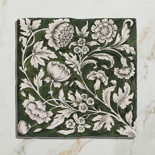 STUDIO Assisi Green Ceramic - 13 x 13 x 1.0cm-Ca Pietra-Tile.co.uk
