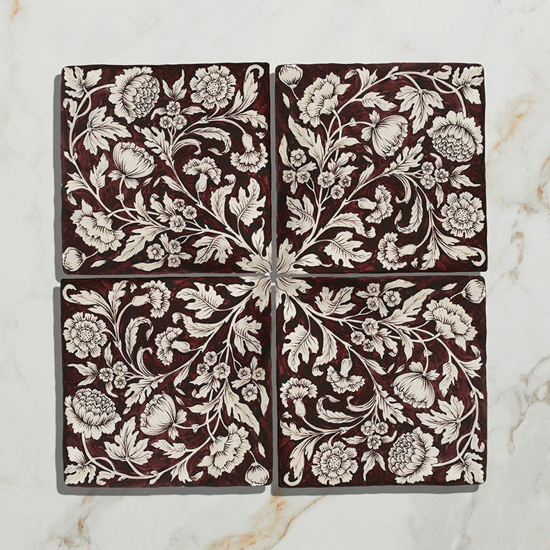 Image of STUDIO Assisi Red Ceramic - 13 x 13cm-Ceramic Wall tile-Ca Pietra-Tile.co.uk